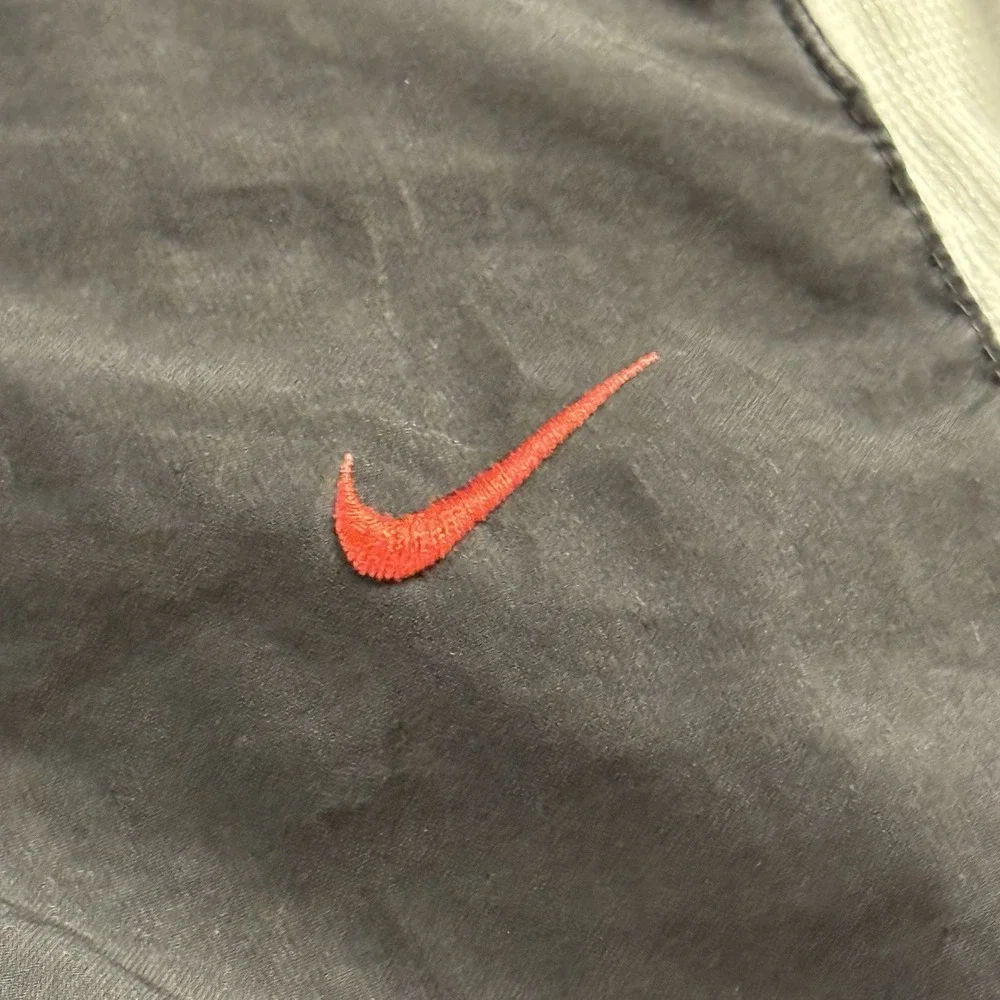 Vintage Y2K-era Nike nylon track pants 2000's Size M Medium Black/red